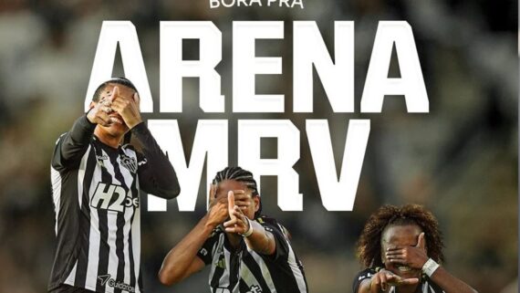 Arte com jogadoras do Atlético (foto: Divulgação / Atlético)